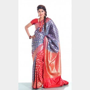 Silk Katan Sharee from Tangail with blouse piece